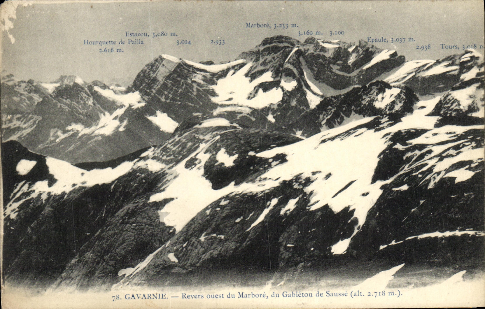 CPA Gavarnie Re vers Quest du Marbore du Gabietou de Sausse