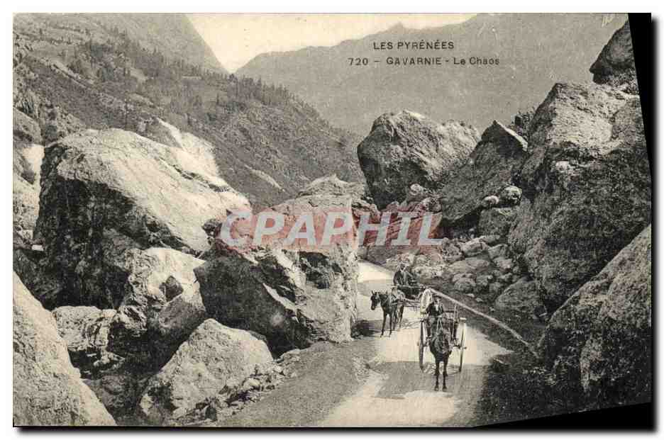 CPA Gavarnie Le Chaos Caleche 