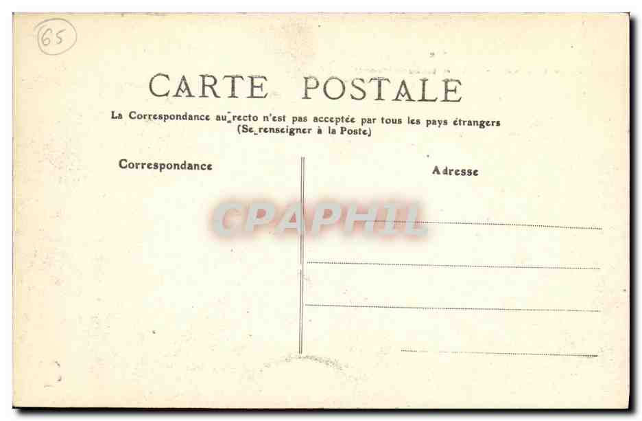 CPA Gavarnie Grand Hotel du Vignemale Anes Enfants — Rückseite
