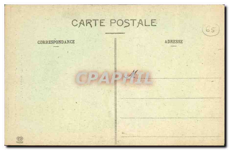 CPA Gavarnie Le pointe de chute de la grande cascade — Verso