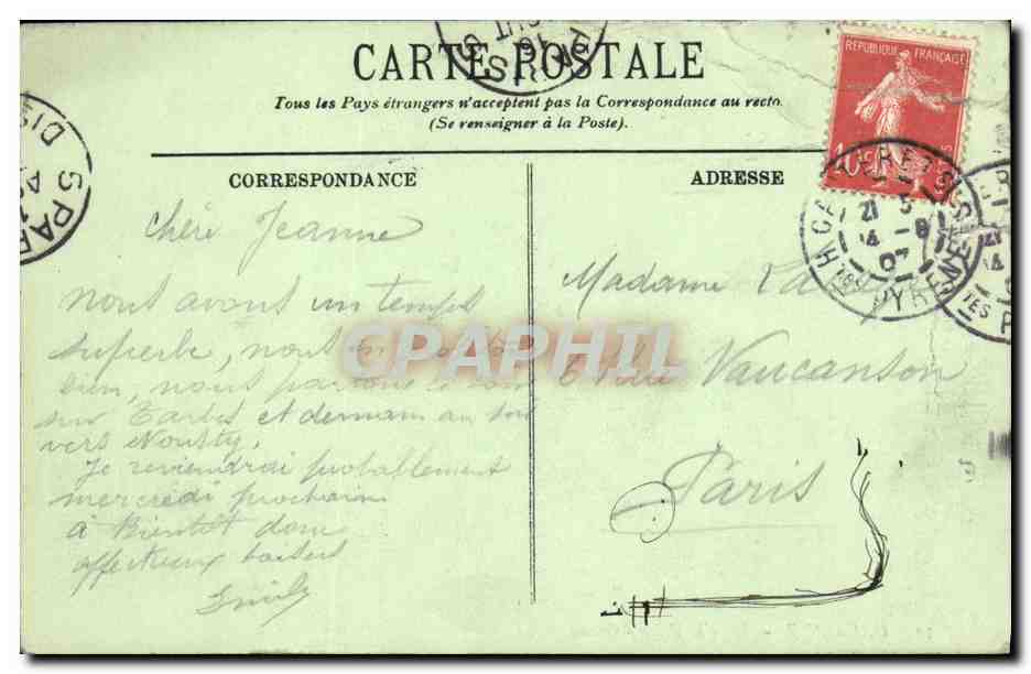 CPA Gavarnie Dans la Vallee d Ossoue — Verso