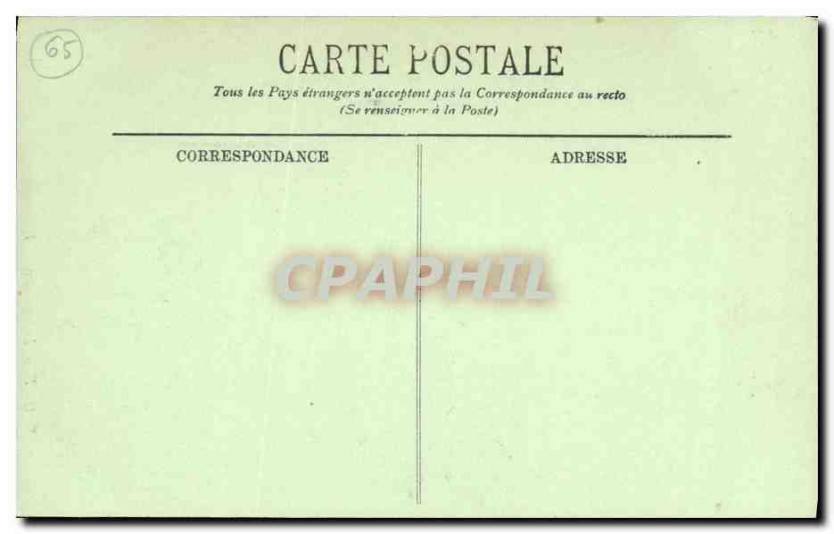 CPA Gavarnie Le Segugnac — Verso