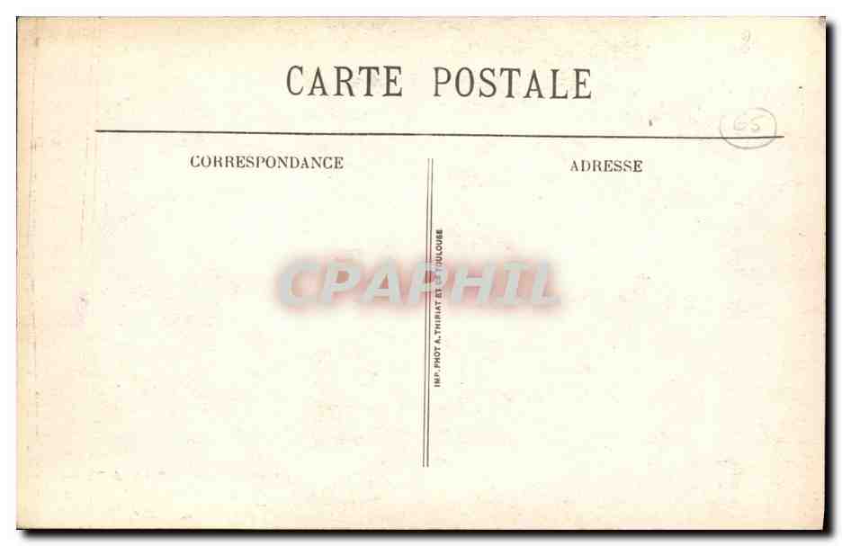 CPA Gavarnie Breche de Ruquerouye Lac Glace Mont Perdu — Verso