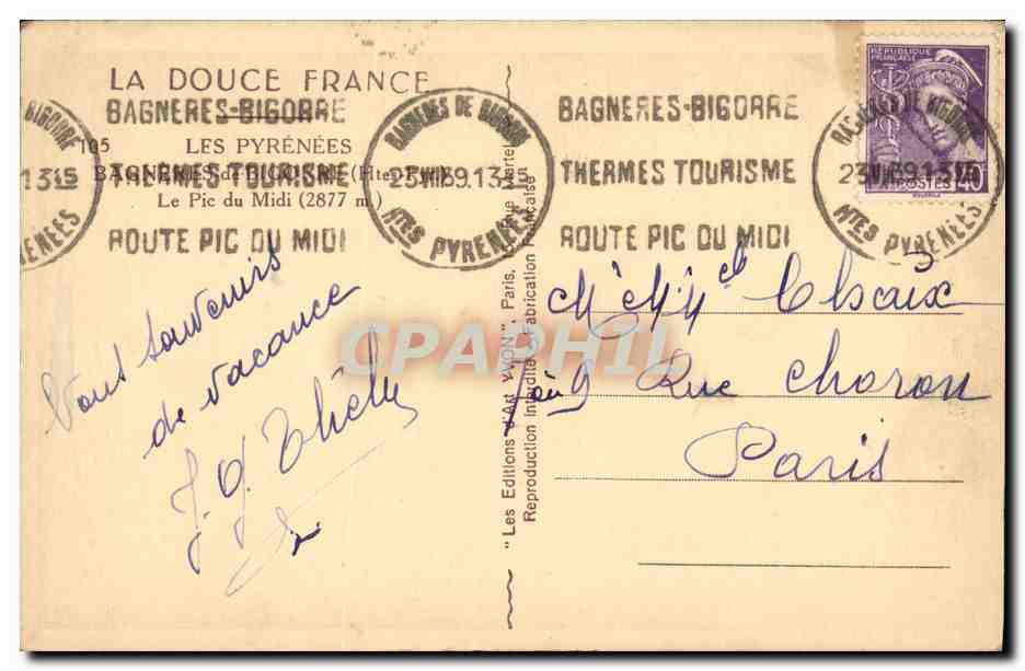 Le Pic du Midi — Bagnères-de-Bigorre — Éditions Art Vagon — Reverso