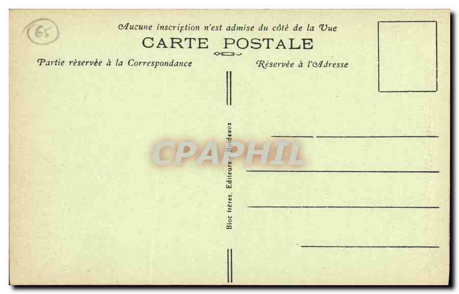 Bagnères-de-Bigorre — L'Avenue de Salut — éditeur Tivoll — Verso