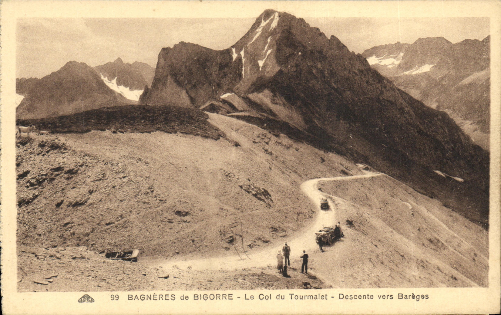 Le Col du Tourmalet — Descente vers Barèges — Bagnères-de-Bigorre