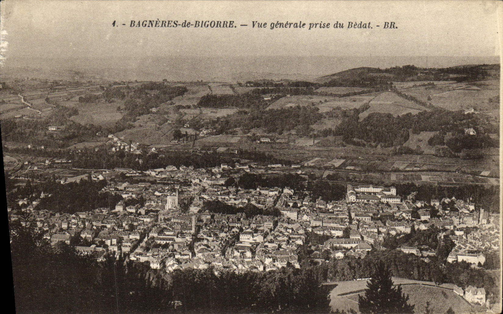 Bagnères-de-Bigorre — Vue générale prise du Bèdat — BR.