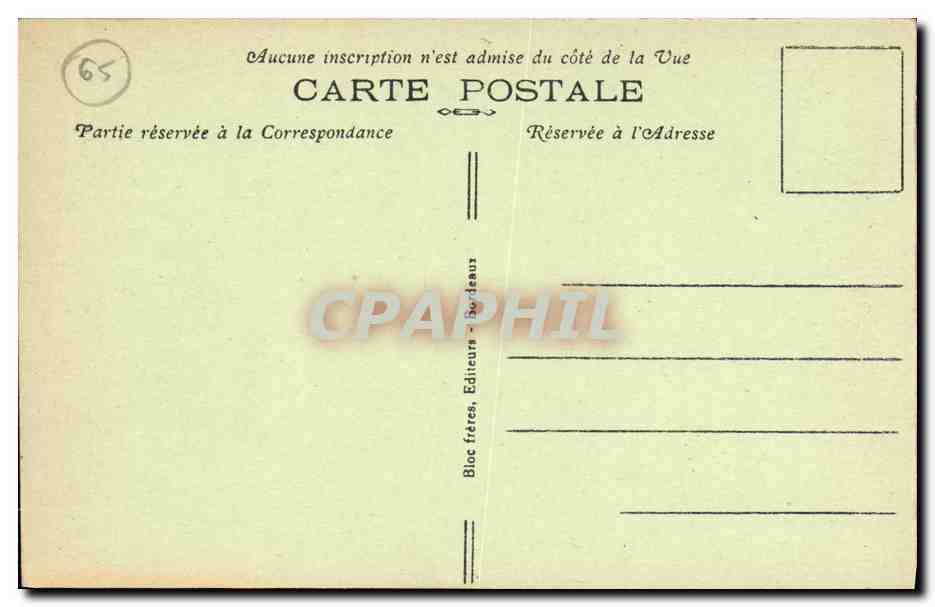 Environ de Bagnères-de-Bigorre — La Cabane des Sources de Labassère (alt. 990 m.) — Bloc frères, Bordeaux — Reverso