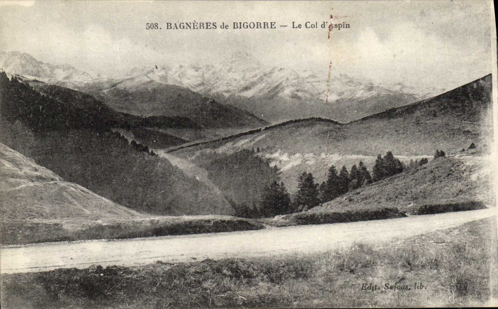 Bagnères-de-Bigorre — El Col d'Aspin — Ed. Sajous, lib.