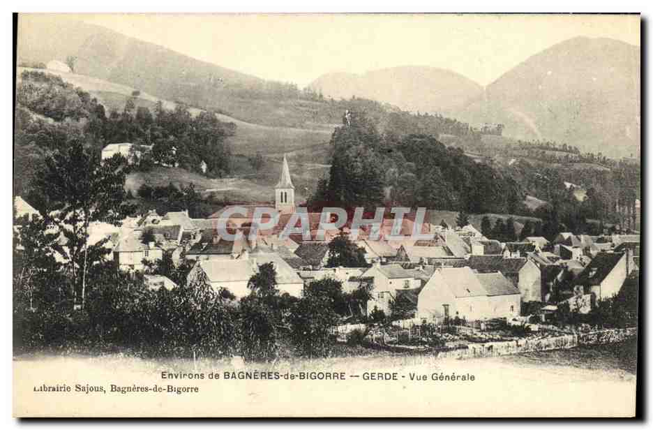 Environs de Bagnères-de-Bigorre — Vue Générale — Librairie Sajous, Bagnères-de-Bigorre