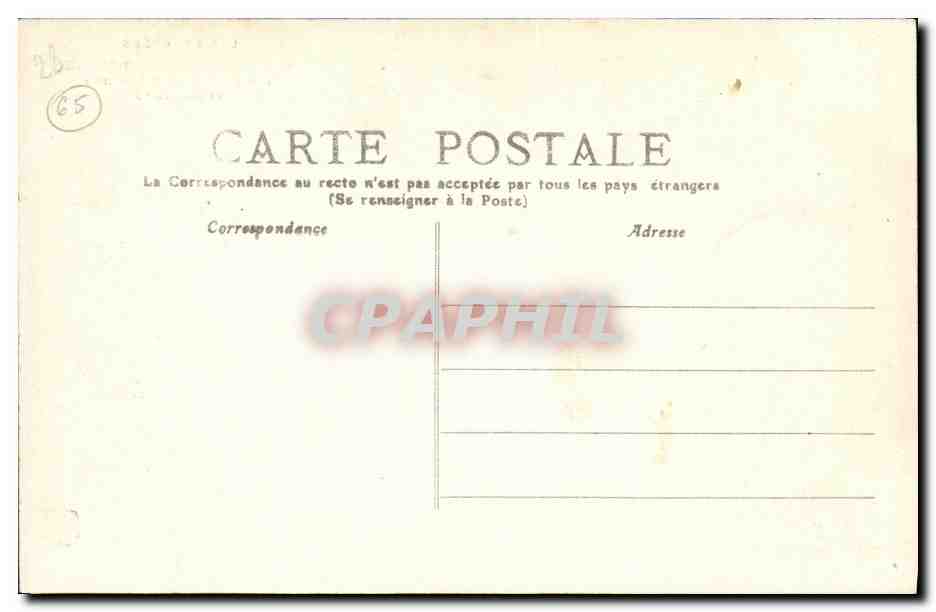 Bagnères-de-Bigorre — Vue générale des Thermes et du Casino — Les Pyrénées, n° 463 — Verso