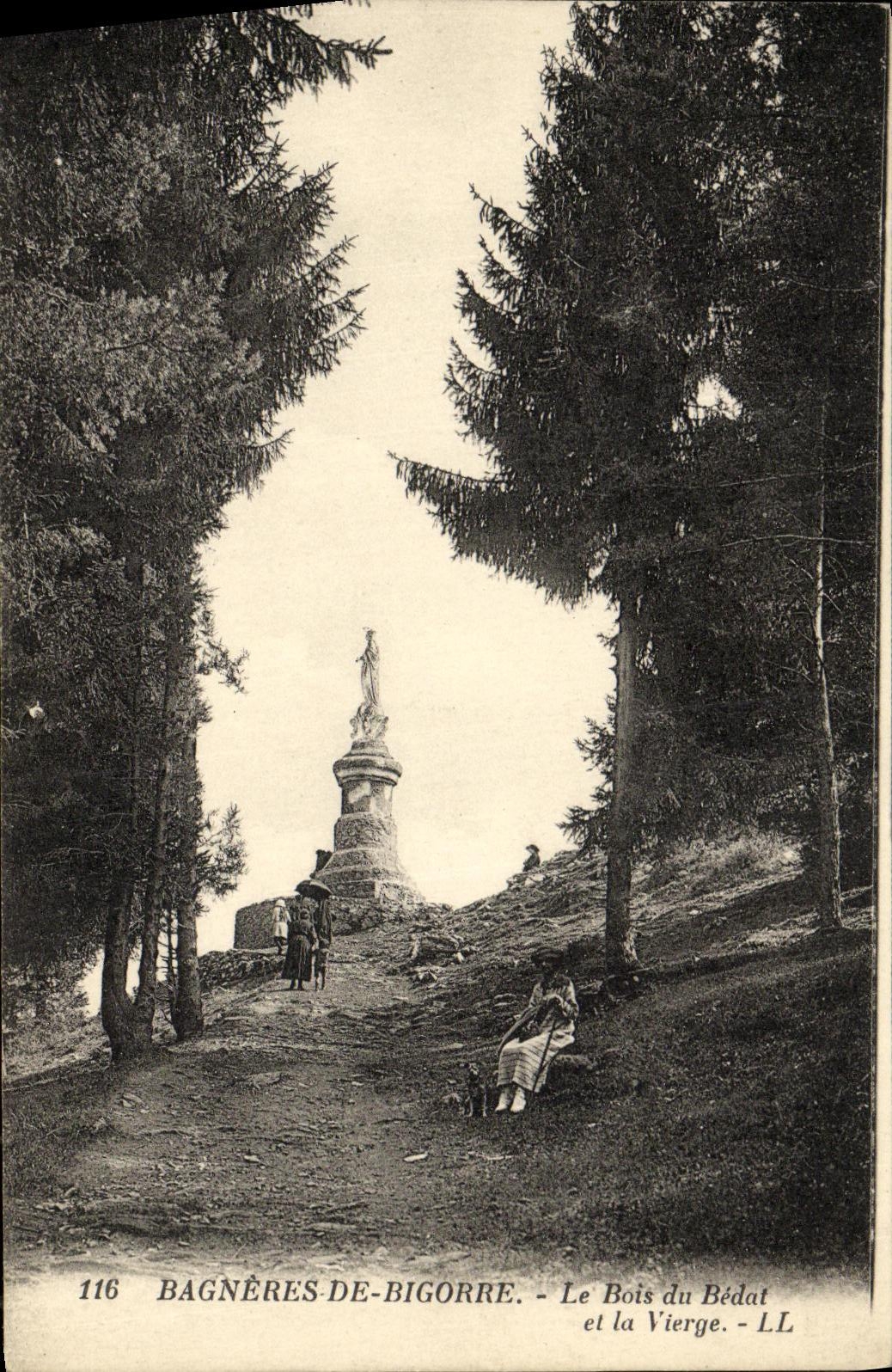 Bagnères-de-Bigorre — Le Bois du Bédat et la Vierge — LL, n° 116