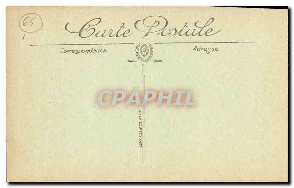 Strecke von PIERREFITTE nach CAUTERETS — Der Große Brücke der Eisenbahn — LL. — Rückseite