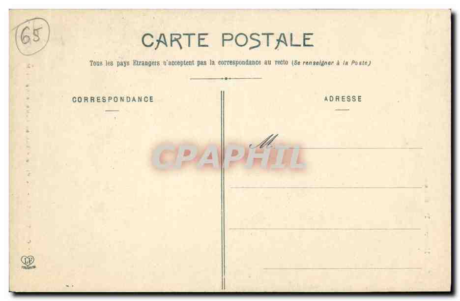 CPA Cauterets La Ville Val De Camdusque Et Monne — Verso
