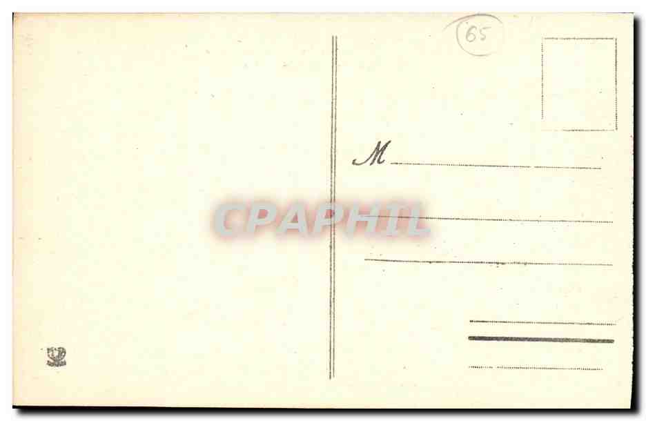 CPA Cauterets Dans Le Val De Lutour Le Gave Et le chemin muletier — Verso