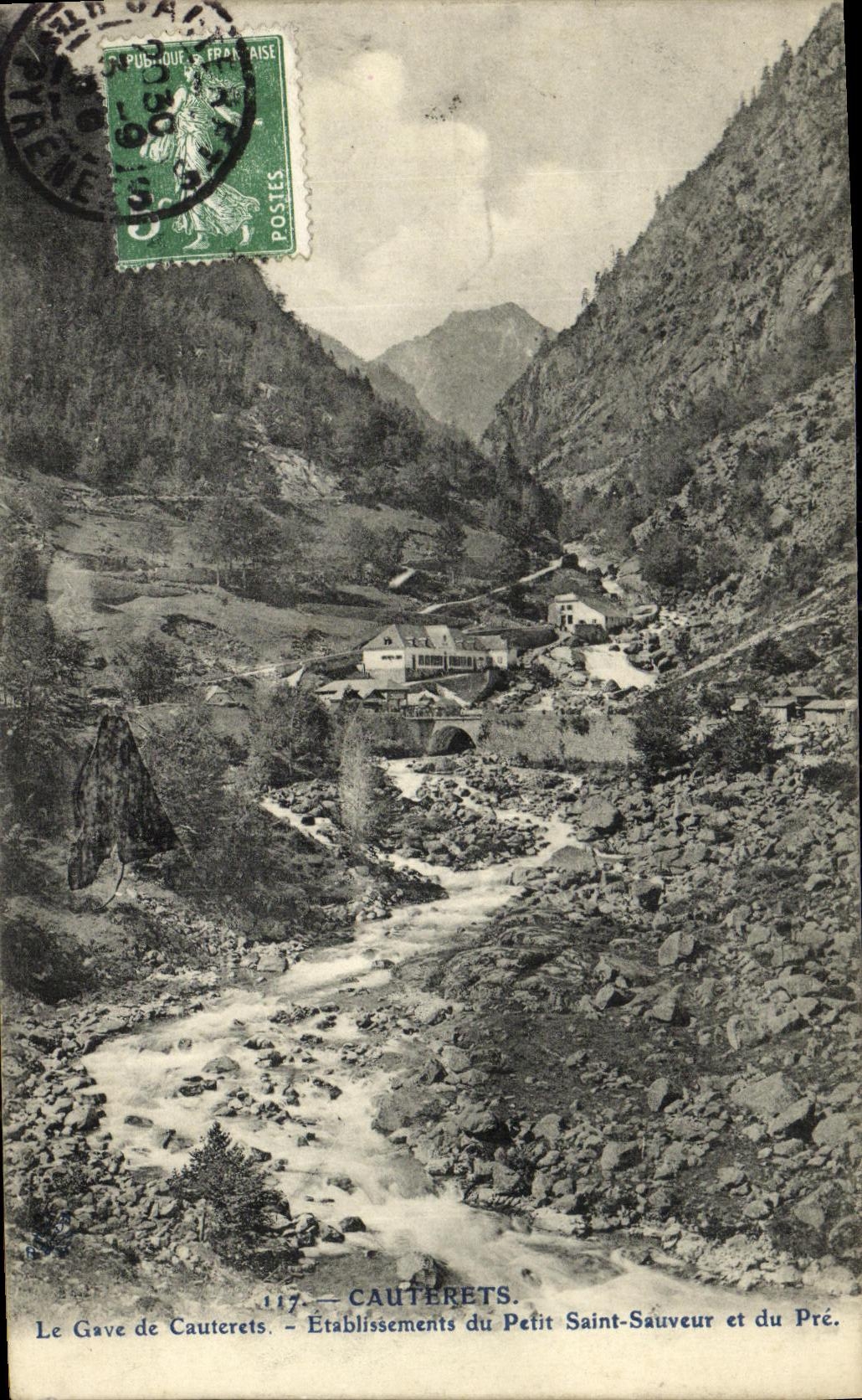 Le Gave de Cauterets — Établissements du Petit Saint-Sauveur et du Pré — Cauterets