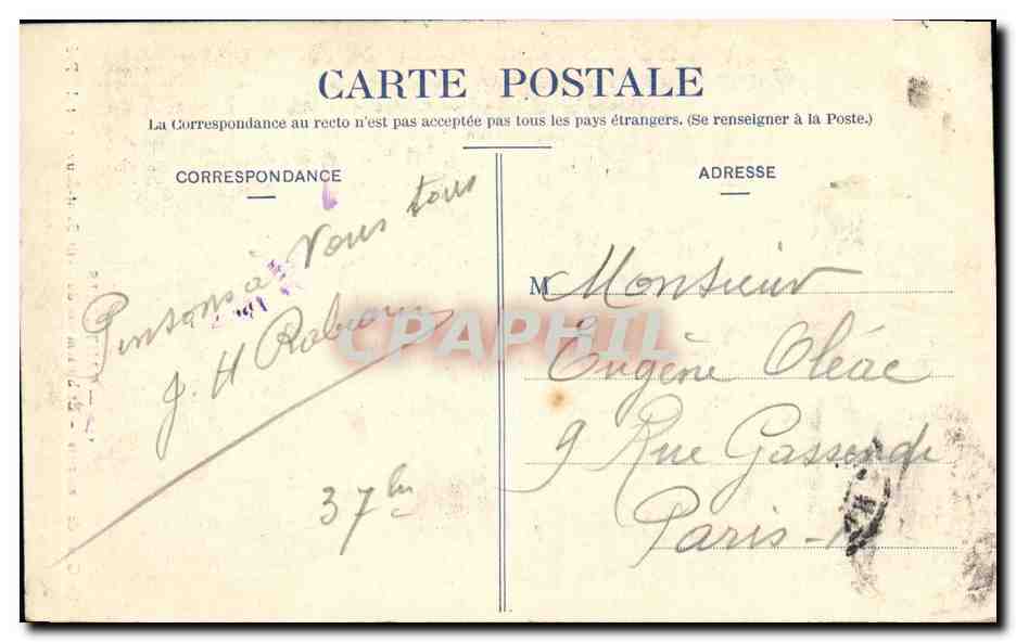 Le Gave de Cauterets — Établissements du Petit Saint-Sauveur et du Pré — Cauterets — Verso