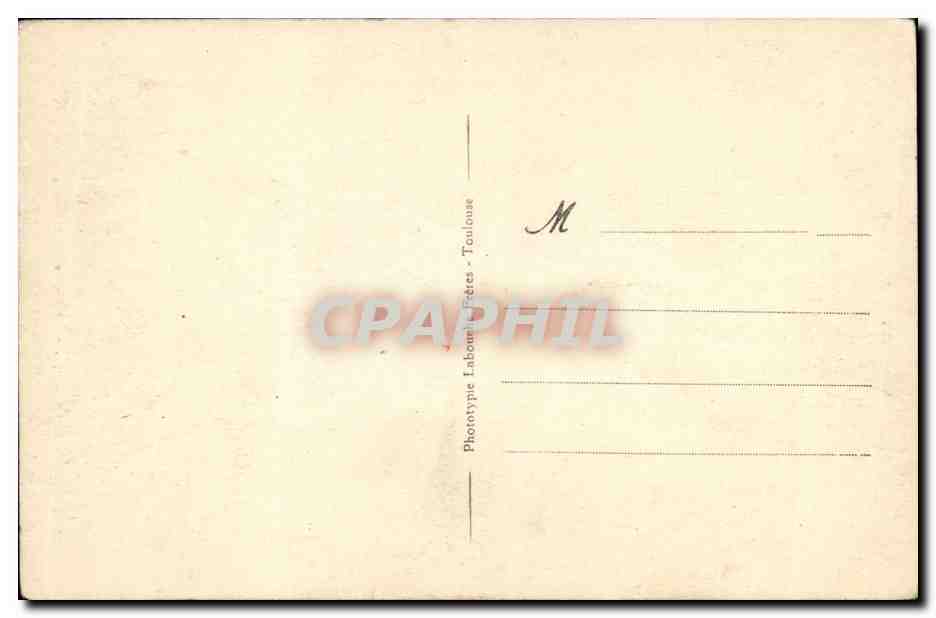 Le Gave et le Pégüère à Cauterets — Les Hautes Pyrénées — Phototype Labomtype Toulouse n°1025 — Rückseite