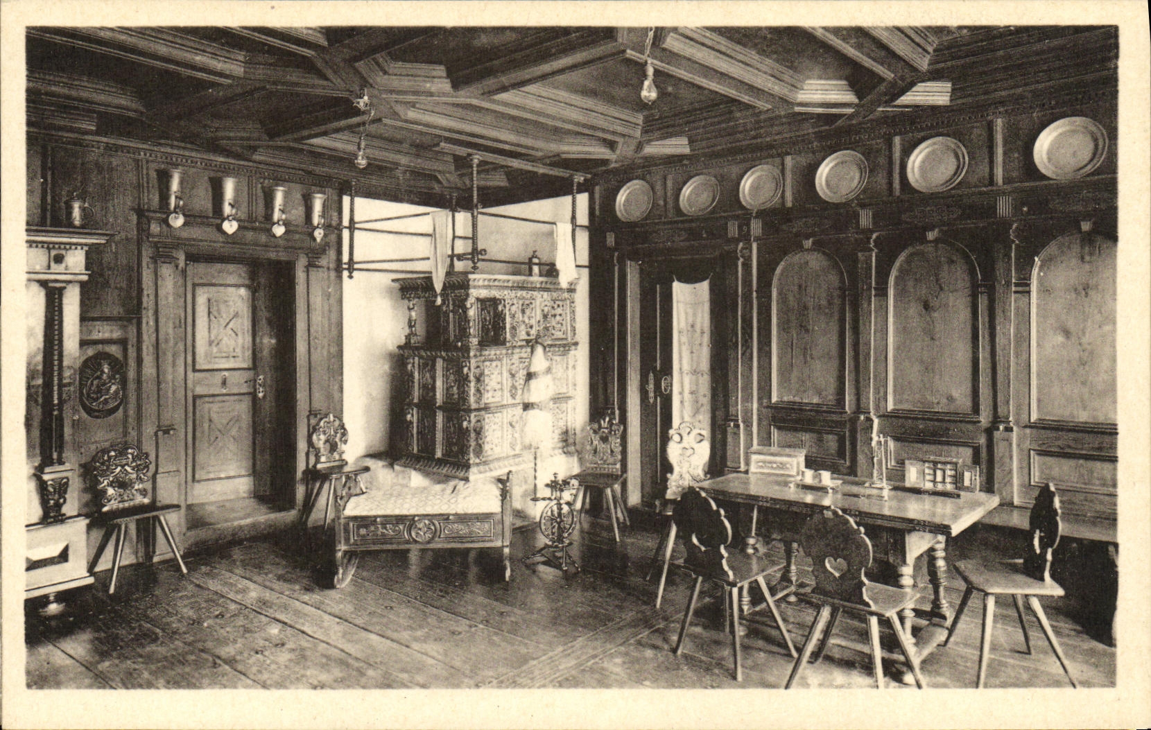 CPA Musee Alsacien La Salle du 17em Strasbourg