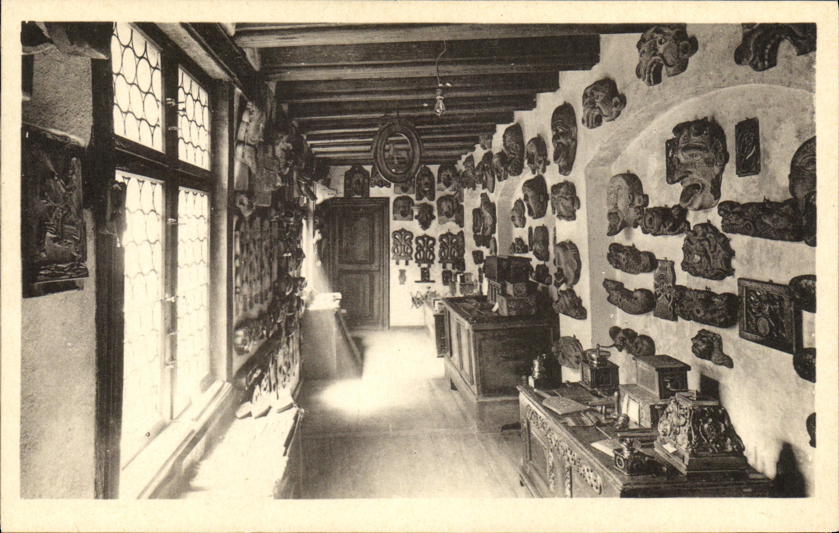 CPA Musee Alsacien Sculpture Populaire Strasbourg