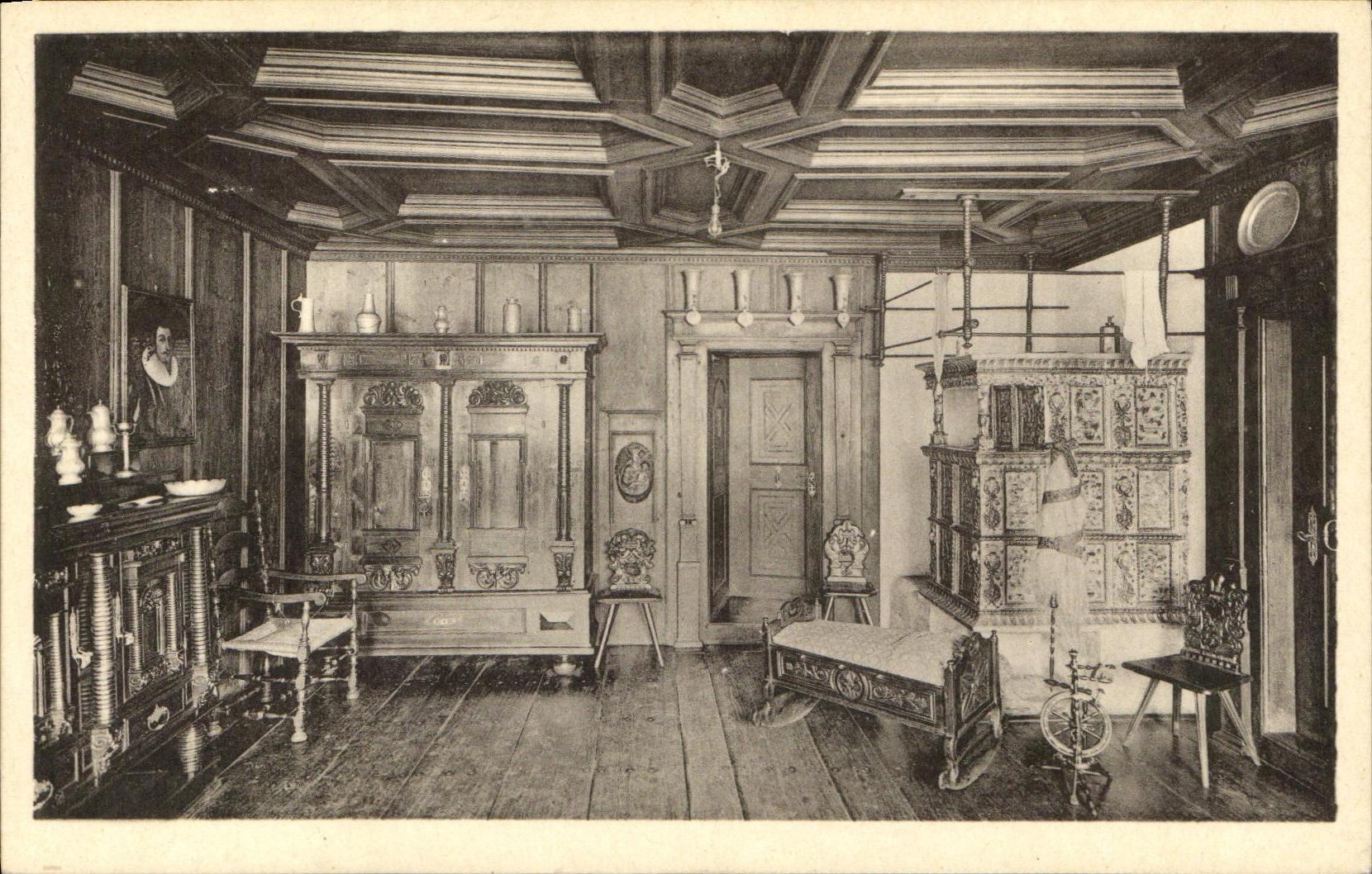 CPA Musee Alsacien La Salle du 17eme Strasbourg