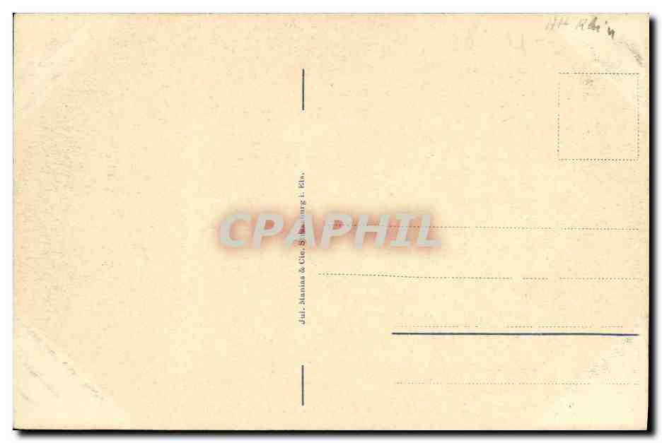 CPA Patronage Mulhausen Athalia — Rückseite