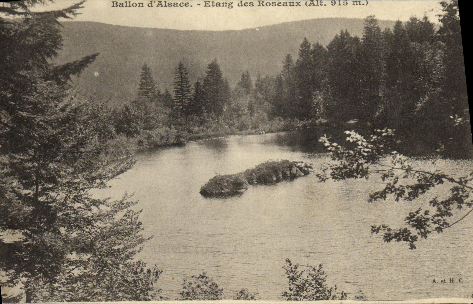 Ballon d'Alsace - Etang des Roseaux (Alt. 915 m.) — A. et H.C.