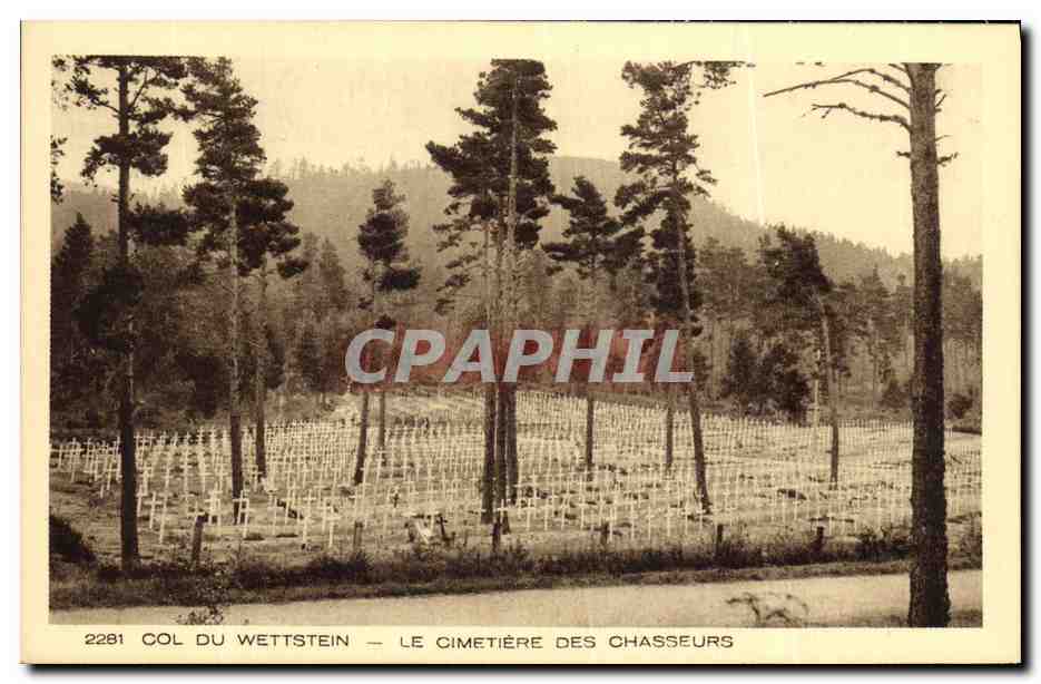 Col du Wettstein — Le cimetière des chasseurs — CPAPHIL 2281