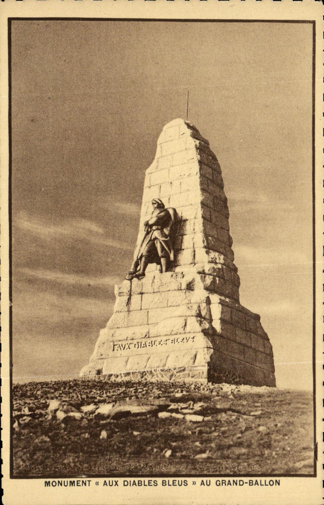 Monument « Aux Diaboles Bleus » au Grand-Ballon — éditeur non identifié, n° de série non visible
