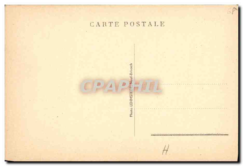 CPA Neuf Brisach Pont du Rhin Vue Vers Vieux Brisach — Rückseite