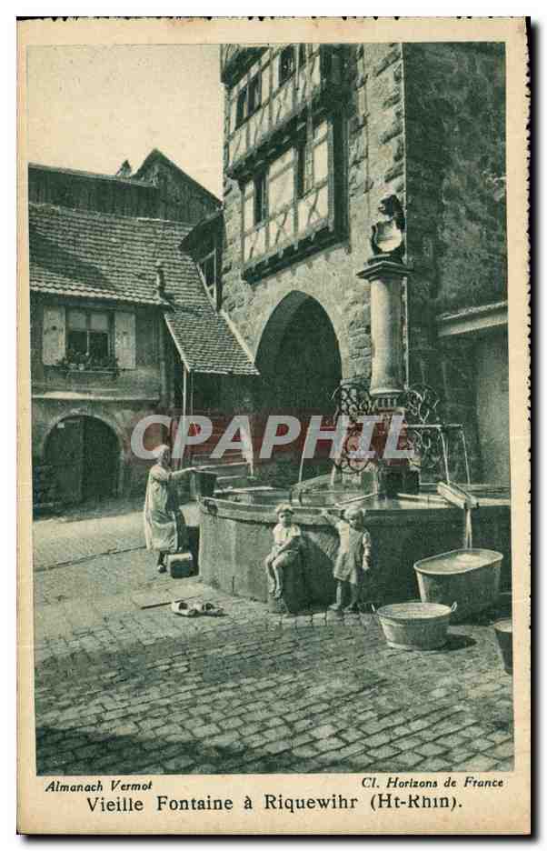 CPA Vieille Fontaine a Riquewihr Enfants