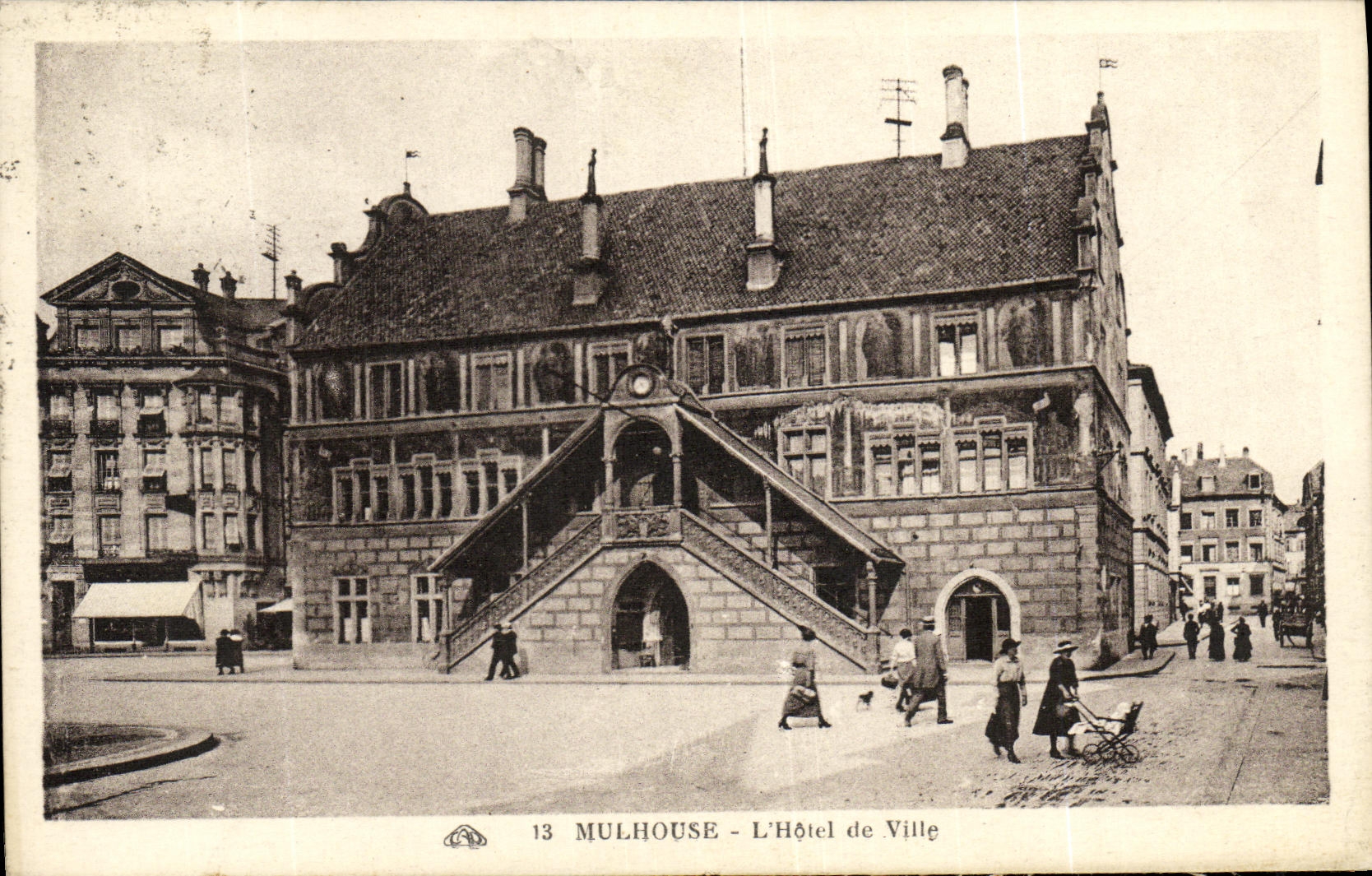 CPA Mulhouse L Hotel de Ville