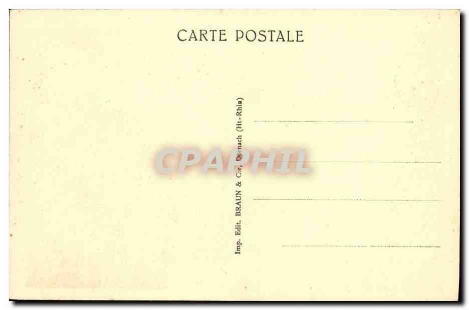 Mulhouse — Der Tempel — Verlag Braun & Cie, Nr. 679 — Rückseite
