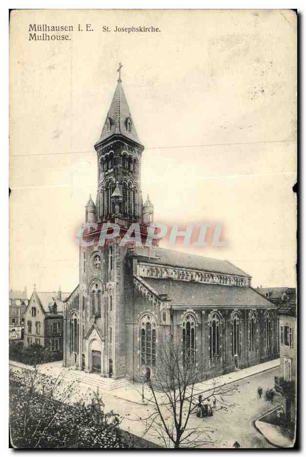 CPA Mulhousen St Josephskirche Mulhouse