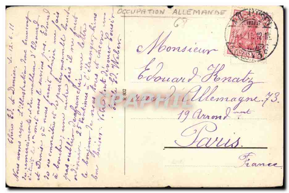 CPA Mulhousen St Josephskirche Mulhouse — Reverso