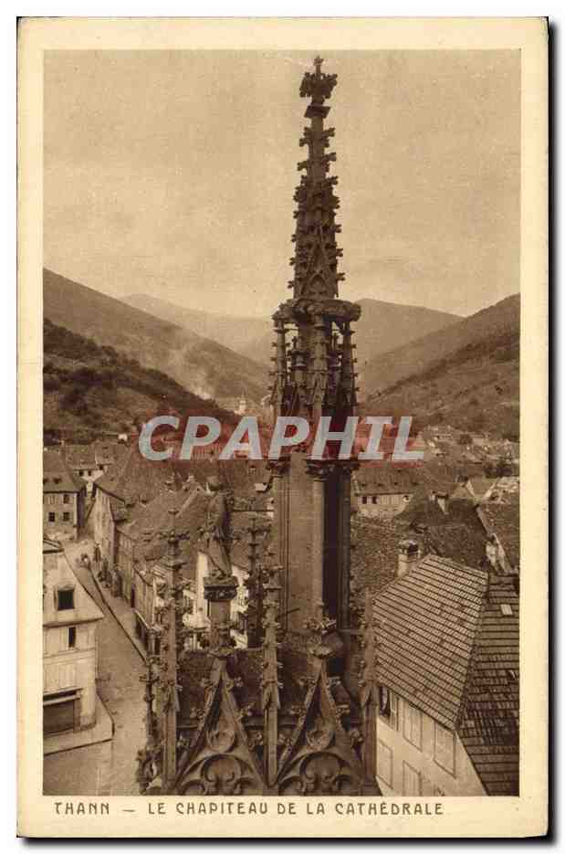 CPA Thann Le Chapiteau de la Cathedrale