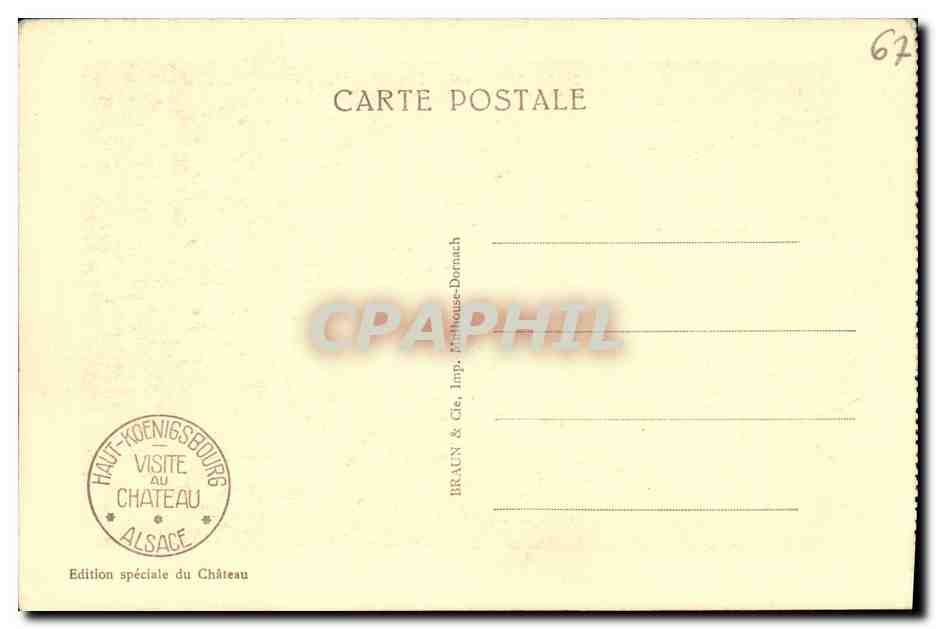 Haut-Kœnigsbourg — La Chambre Lorraine — Édition spéciale du Château — Verso