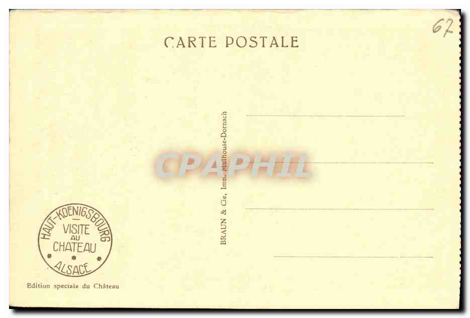 Haut-Königsbourg — La Salle des Pêtes — Édition spéciale du Château — Verso