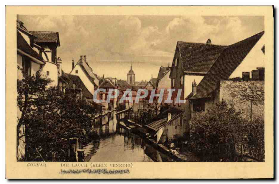 CPA Colmar Die Lauch Lavoir