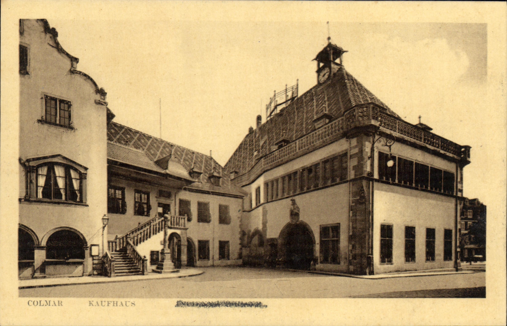 Colmar — Kaufhaus — gravure