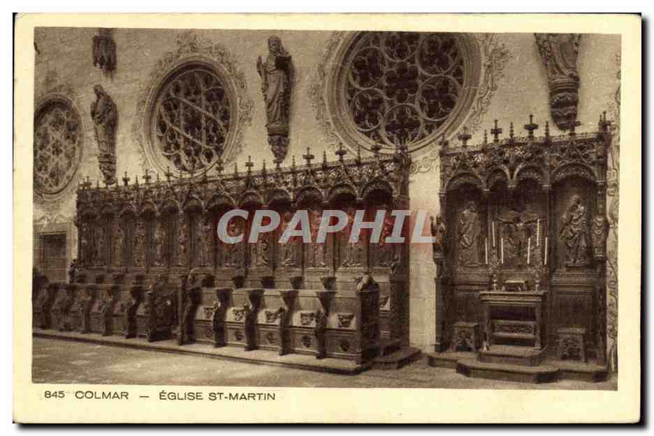 CPA Colmar Eglise St Martin