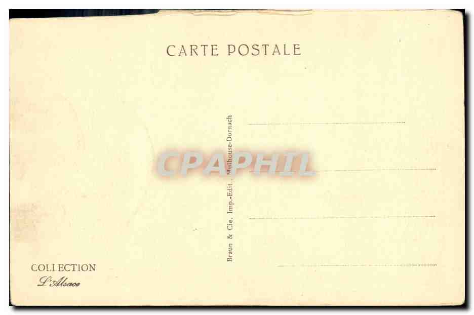 CPA Colmar L Eglise Saint Martin Et Les Vieux toits — Back