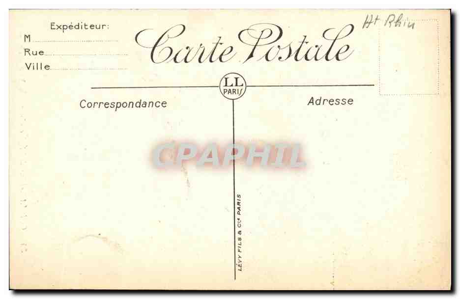 CPA Colmar Place de l Eglise Loggia du 16eme Commissariat de police — Rückseite