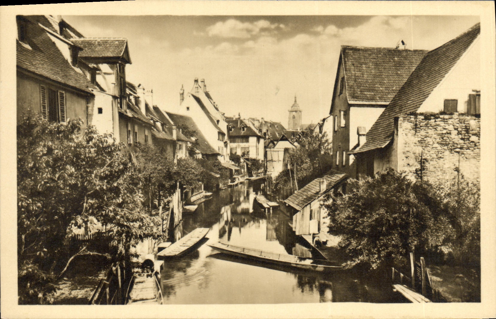 Colmar — Entrée de la Lauch à l'endroit des anciens remparts, rue de l'eau — Verlag Albert Jeß, Colmar i. B.