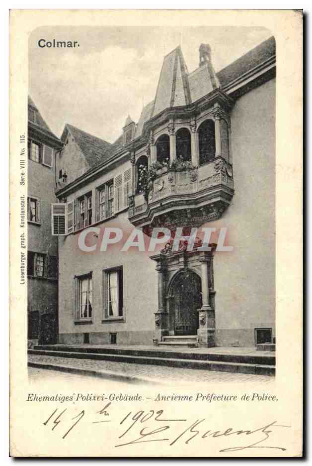 CPA Colmar Ancienne prefecture de police 