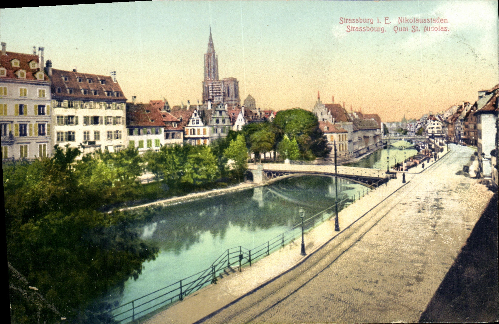 CPA Strasbourg Quai St Nicolas