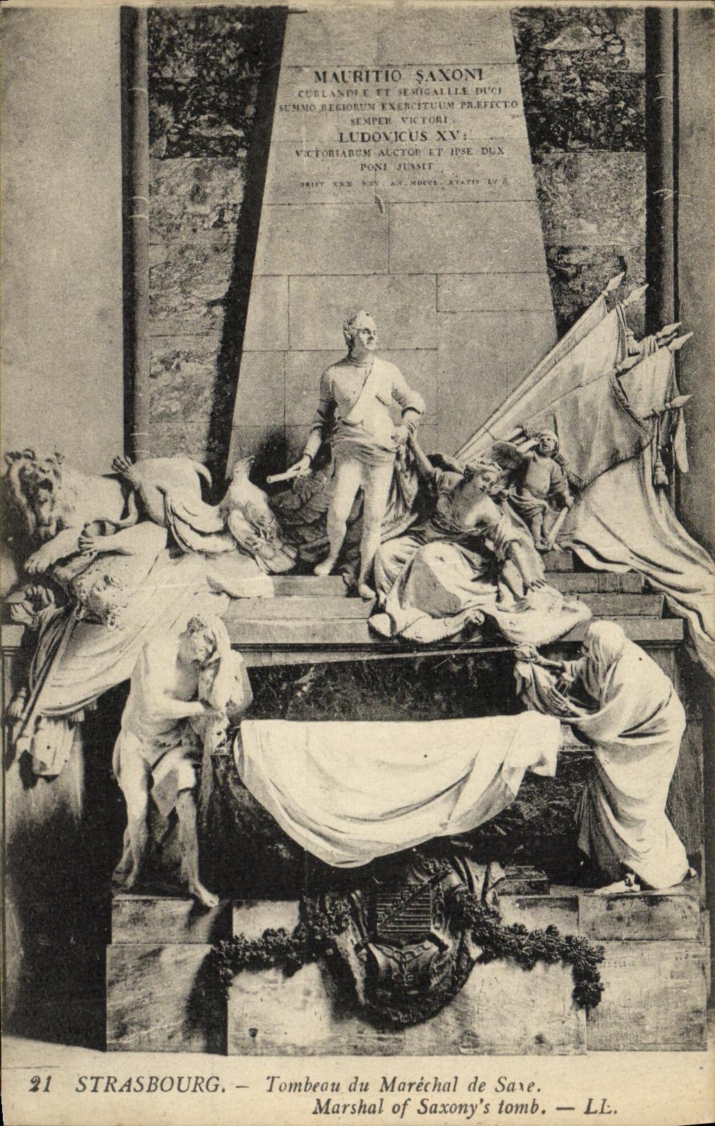 CPA Strasbourg Tombeau du Marechal de Saxe