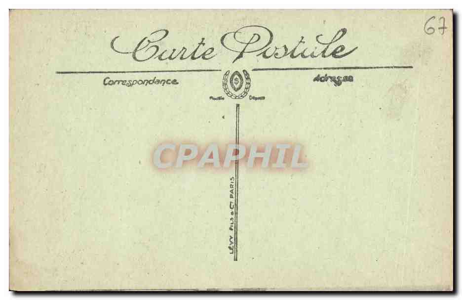 CPA Strasbourg Tombeau du Marechal de Saxe — Verso