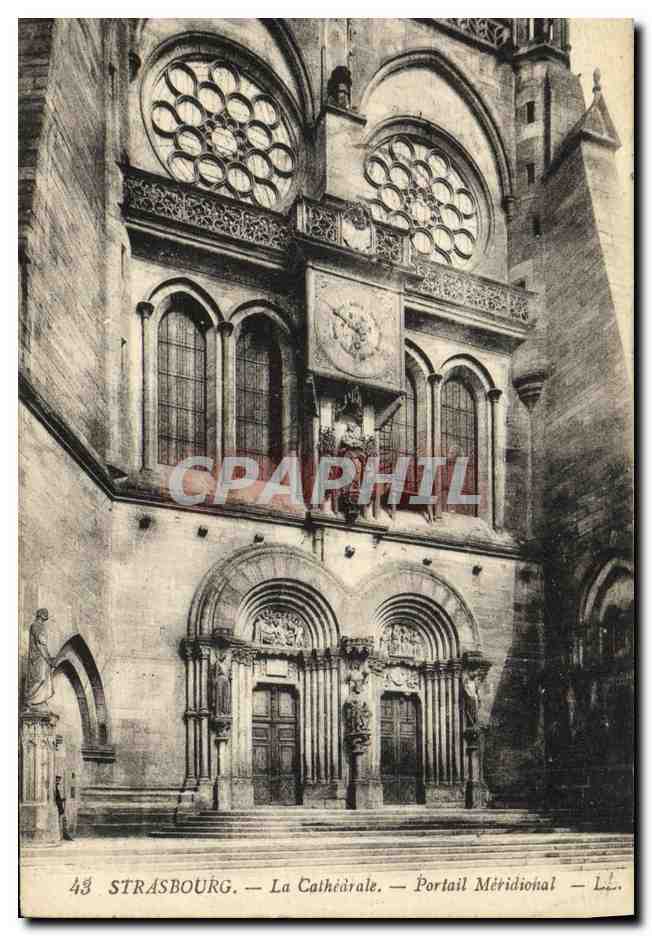 CPA Strasbourg La Cathedrale Portail meridional