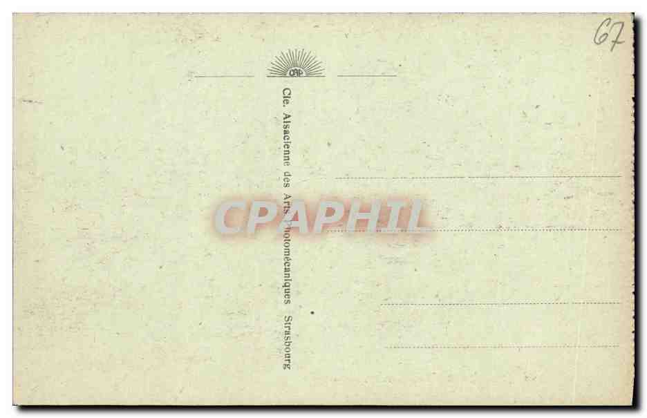 CPA Strasbourg L ancienne Prefecture — Verso